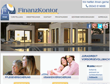 Tablet Screenshot of finanzkontor-tauberfranken.de